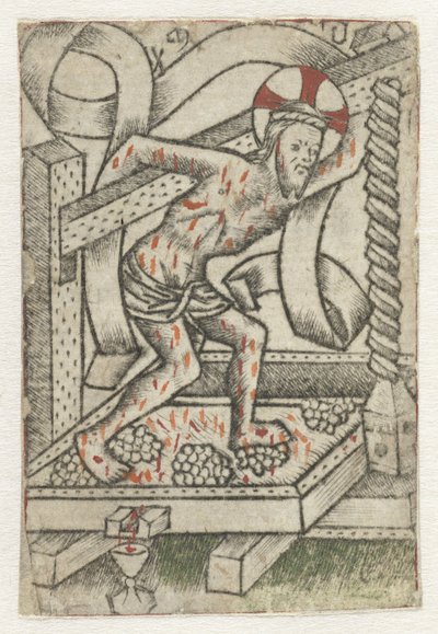 Christ in the Winepress by Meester van het Martyrium der Tienduizend