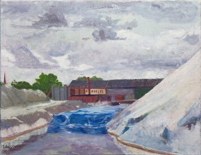 Salt Dam on the Cal Sag, 2014 by Megan Williamson