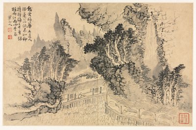 Landscapes in Various Styles after Old Masters by Mei Qing