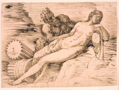 A Satyr Spying upon the Sleeping Antiope by Melchior Lorck