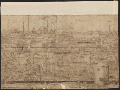 Prospect of Constantinople, Sheet 8, Melchior Lorck, 1559 by Melchior Lorck