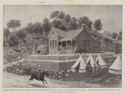 Headquarters of General Sir G White at Ladysmith, Showing Dug-Out Made for the General by His Staff by Melton Prior