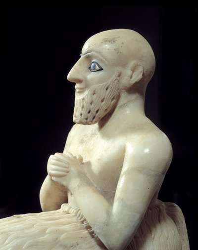 Art Mesopotamia: Statue of Intendant Ebih-il by Mesopotamian