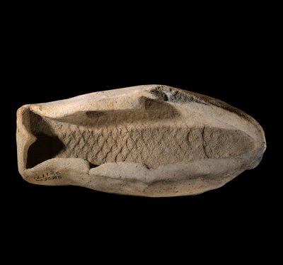 Terracotta Mold in the Shape of Fish by Mesopotamian