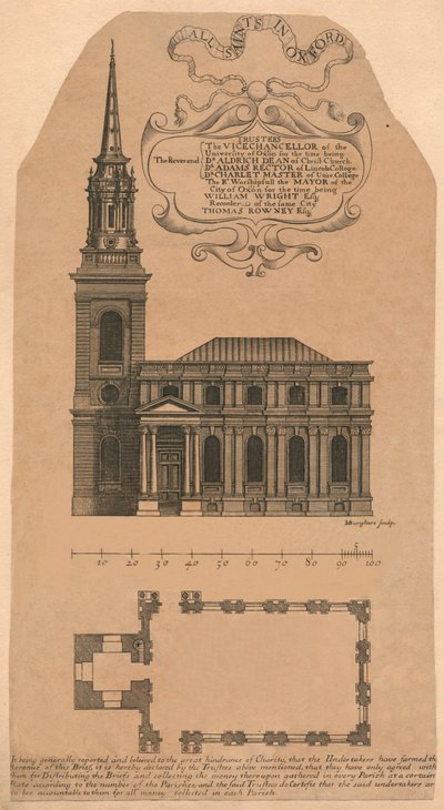 All Saints in Oxford by Michael Burghers