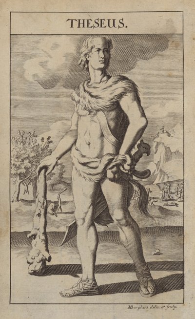 Theseus, mythical Greek hero and founder-king of Athens by Michael Burghers