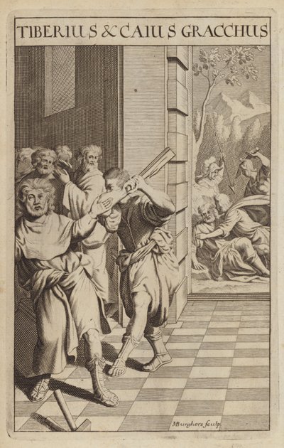 Tiberius and Caius Gracchus, Roman politicians by Michael Burghers