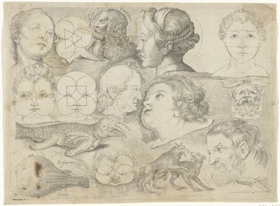 Study Sheet with Drawing Examples: Figures, Animals, etc. by Michael Snijders