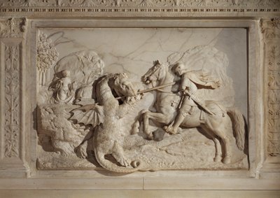 Saint George Fighting the Dragon by Michel Colombe