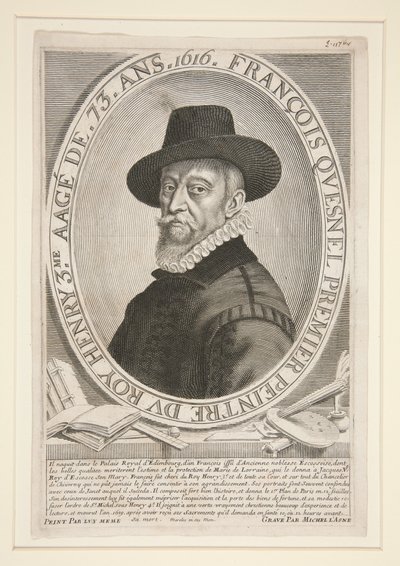 François Quesnel (1543-1619), at the age of 73 by Michel Lasne