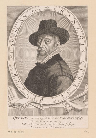 Portrait of François Quesnel by Michel Lasne