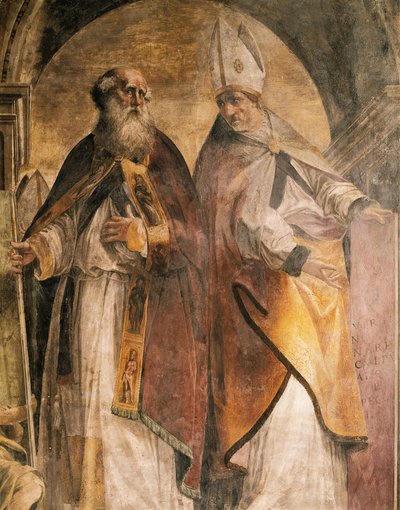 Anthony and Cirillo (detail) by Michelangelo Anselmi