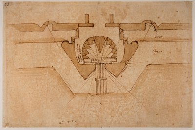 Design for a bastion for a gateway by Michelangelo Buonarroti