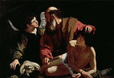 Abraham Sacrificing Isaac by Michelangelo Merisi da Caravaggio