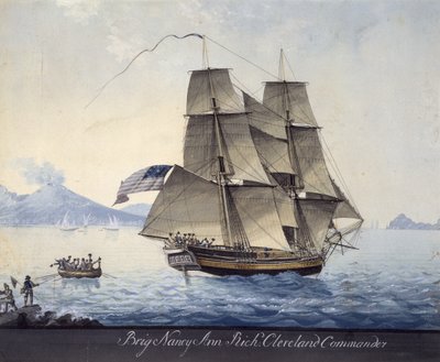 Brig Nancy Ann of Salem Leaving Naples, c.1810 by Michele Felice Corne
