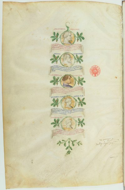 Genealogy of the Visconti by Michelino Molinari da Besozzo