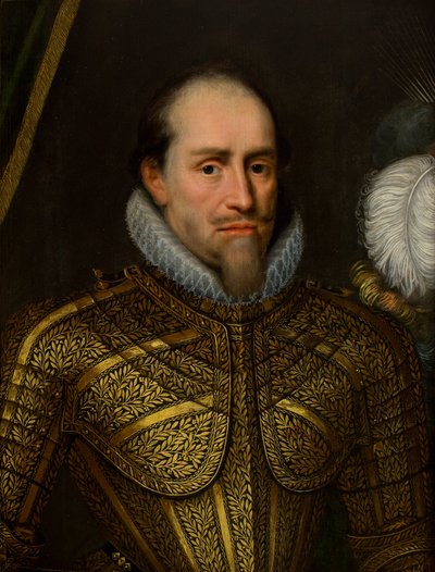 Portrait of a Man in Armour by Michiel Jansz. van Miereveld