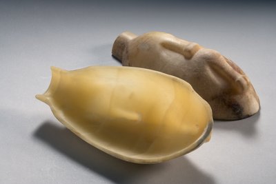 Two part vessel in the form of a duck by Middle Kingdom Egyptian