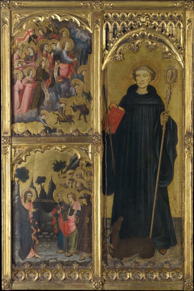 Saint Giles with Christ Triumphant over Satan and the Mission of the Apostles by Miguel Alcaniz