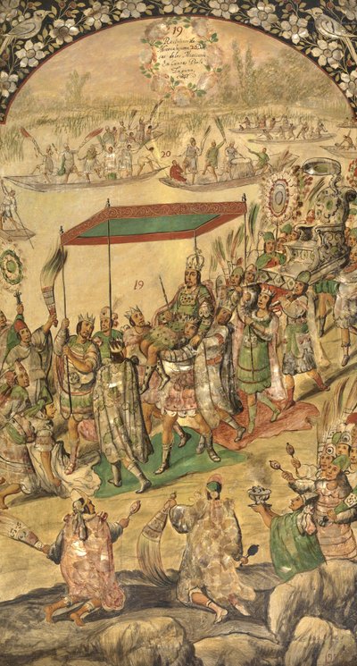 The Welcoming of Montezuma by Miguel and Juan Gonzalez