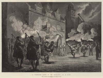 A Torchlight Dance in the Highlands by Mihaly von Zichy