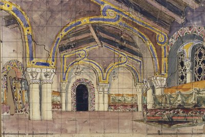 Stage Design for the Opera The Tsar