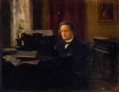 Portrait of the composer Anton Rubinstein, late 19th century by Mikhail Yarovoy