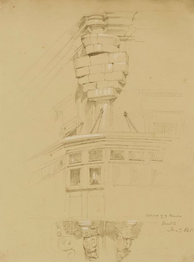 Corner of House--Malta by Miner Kilbourne Kellogg
