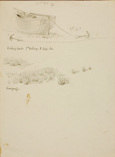 Fishing Boat/Seagrass, St. Valery by Miner Kilbourne Kellogg