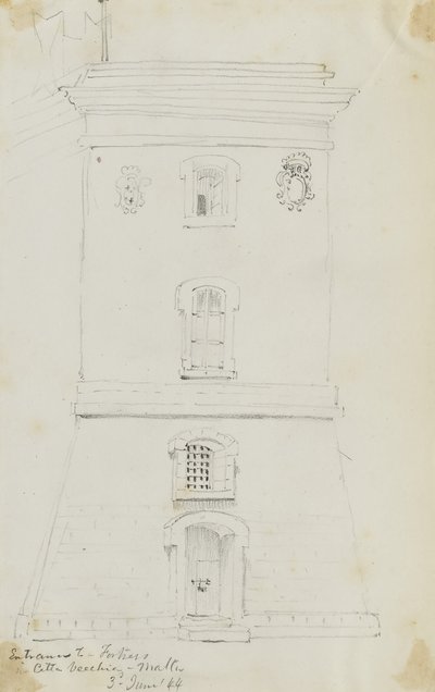 Malta, Entrance to a Fortress in Citta Vecchia by Miner Kilbourne Kellogg