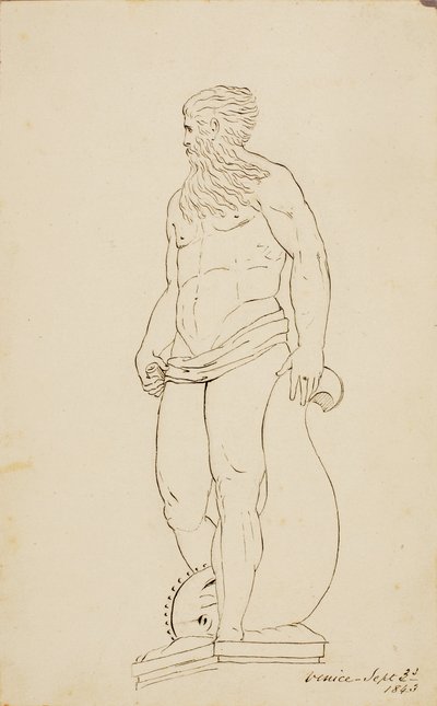 Statue of Neptune, Venice by Miner Kilbourne Kellogg