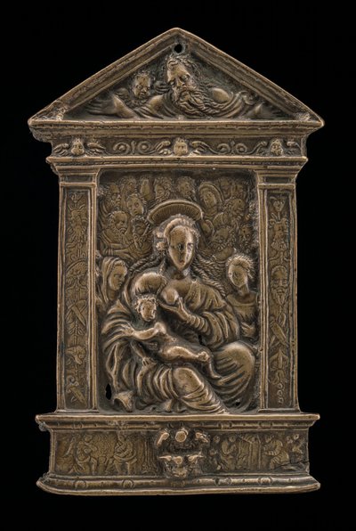 Madonna and Child with Saints by Moderno