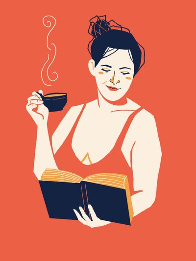 Cozy Reading Moment by Monika Gregulska