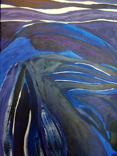 Deep Blue Waves by Monika Riethmueller