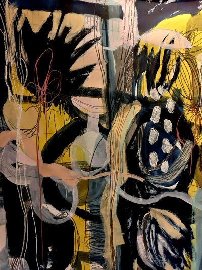 Vibrant Abstract Energy by Monika Riethmueller