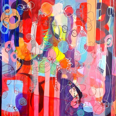 Vibrant Abstract Forms by Monika Riethmueller