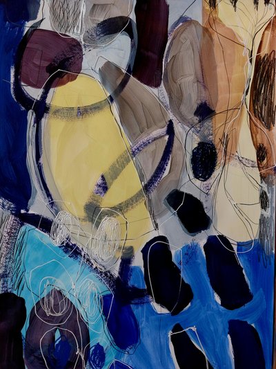 Vibrant Abstract Forms by Monika Riethmueller