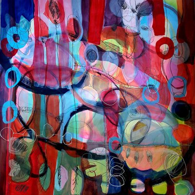 Vibrant Abstract Shapes by Monika Riethmueller