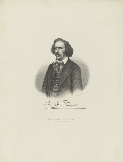 Portrait of the Composer Henry Hugo Pierson by Moritz Laemmel