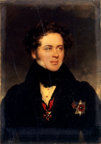 Portrait of Count Alexey Alexeyevich Perovsky, Writer Antony Pogorelsky by Moritz Michael Daffinger