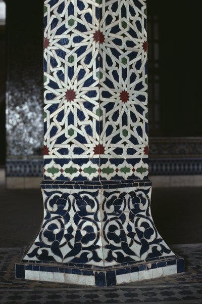 Kasbah of Thamiel Glaoui, zellij tilework (detail) by Moroccan School