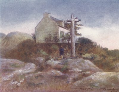 A Wayside Shrine, Huelgoat by Mortimer Ludington Menpes