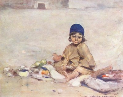 World’s Children: Cashmere, Sitting Still by Mortimer Ludington Menpes