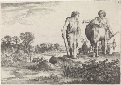 Argus Asks Mercury to Stay with Him (Mercury and Argus) by Moyses van Wtenbrouck