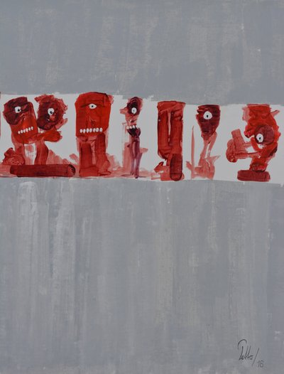 Quirky Red Characters by Mr PETTO