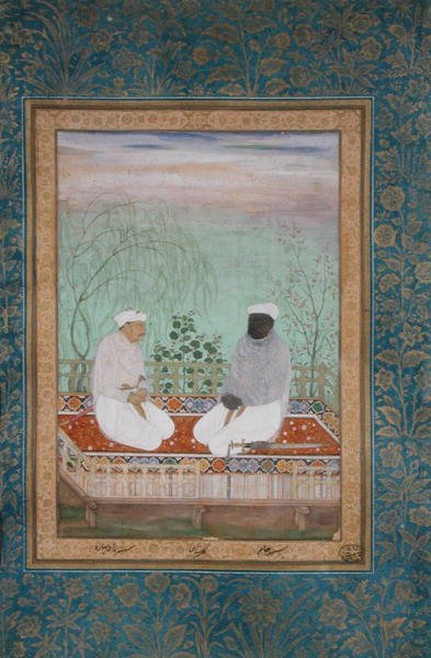 Portraits of two landowners, Rai Bharo and Jassa Jam of Gujarat by Mughal School