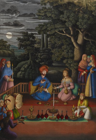 Episode from the Indian Princess’s Story: King Turktazī’s Visit to the Magical Garden of Turktaz, Queen of the Faeries by Muhammad Zaman