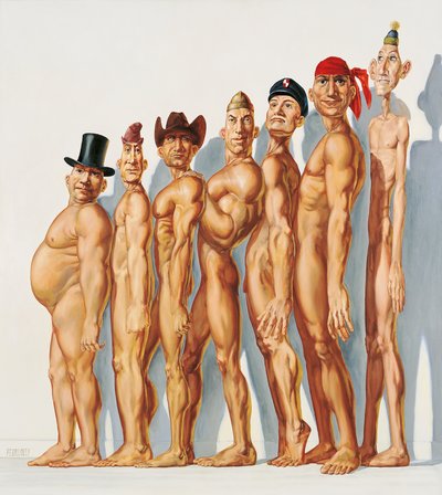 Varied Male Figures by Myriam Feuilloley