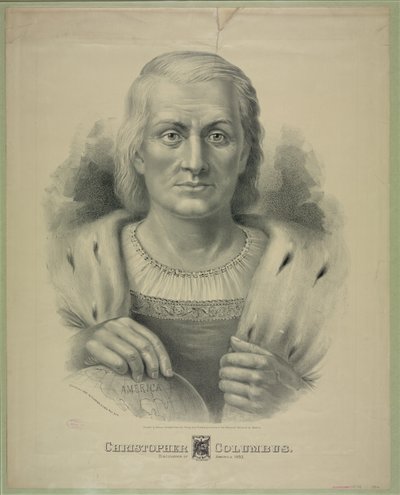 Portrait of Christopher Columbus (1451 - 1506) by Currier and Ives