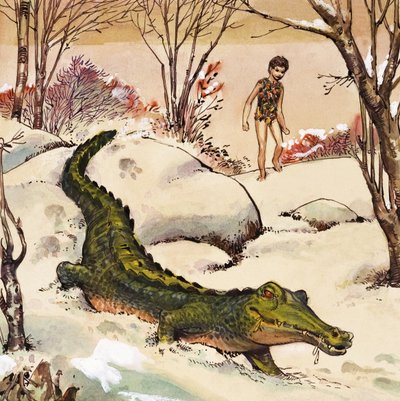 Peter Follows the Crocodile (illustration from 